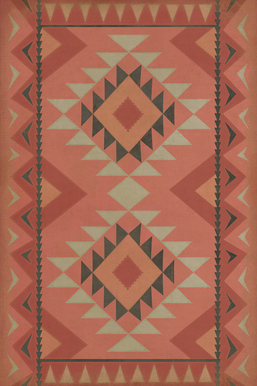 Spicher vinyl floor cloth mat pattern 62 beatnik | Pura Vida Home and ...