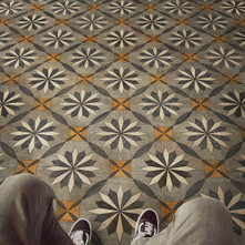 Origins of Vintage Vinyl Floorcloths by Spicher and Company Origins of Vintage Vinyl Floorcloths by Spicher and Company