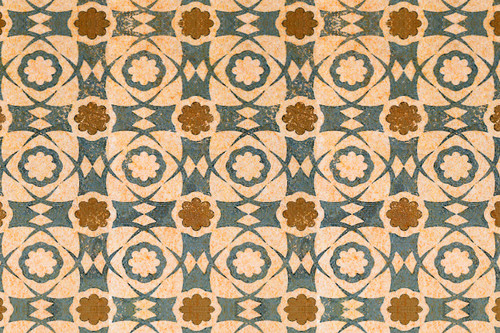 2x3 sepia timeless vinyl floor mat by Davanti