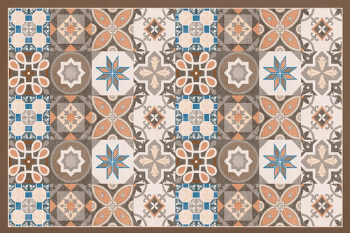 2x3 verona tile vinyl floor mat by Davanti