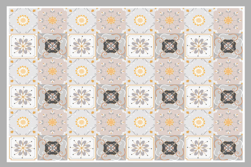 2x3 pia tile vinyl mat by Davanti