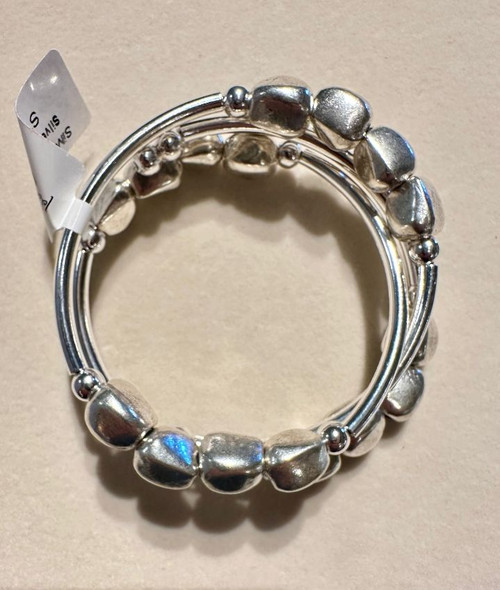 Silver Stream - Silver Nugget Bracelet