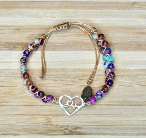 heartbeat charm bracelet Cape Diablo heartbeat charm bracelet Cape Diablo