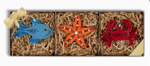 quilled sealife ornaments 