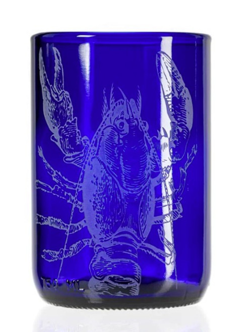 lola lobster blue tumbler rolf glass