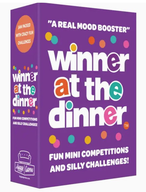 winner at the dinner card game