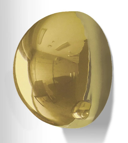 half ball 6" gold gloss