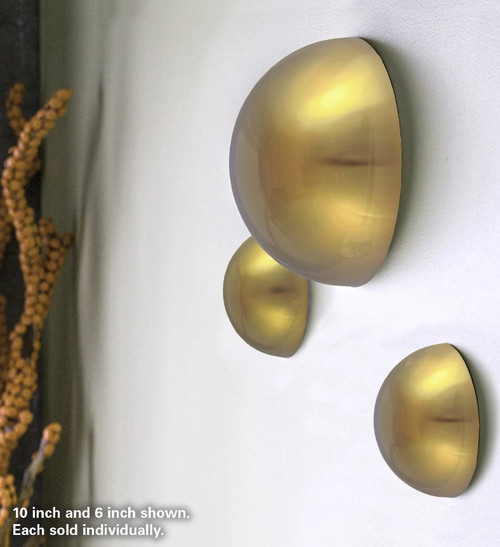 Half Ball 6" Gold Matte