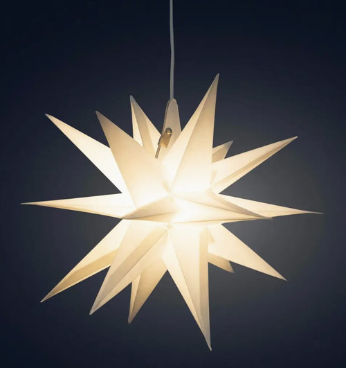 Artshatz Moravian Star 12" White Paper Lantern Star