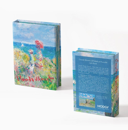 Modgy Light Book - Claude Monet Cliff Walk At Pourville