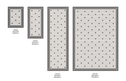 Tuxedo_B vinyl floor rug 