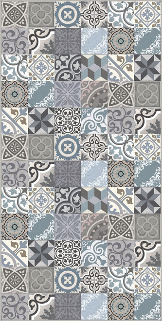 Adama metal_ga vinyl floor mat rug