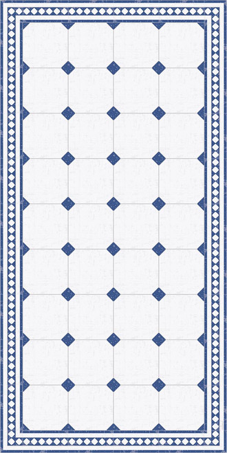 adama lion_a blue vinyl floor mat rug