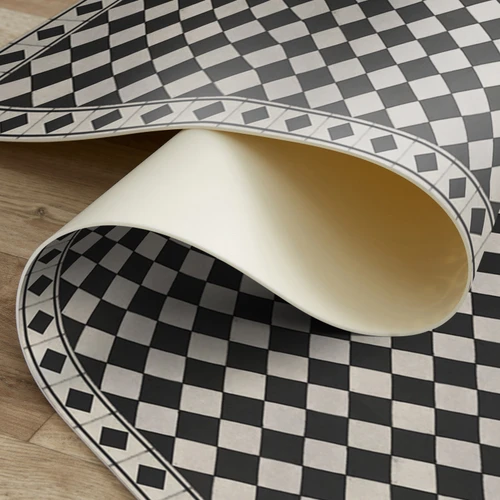 Chess vinyl floor mat rug