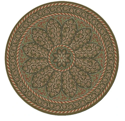 Spicher Biltmore Estate Tracery Hearth Bloom - round vinyl floor cloth