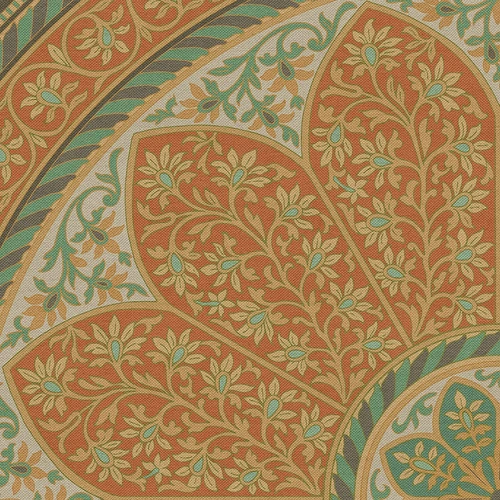 Biltmore Estate Tracery Orangery - round vinyl floor cloth detail 