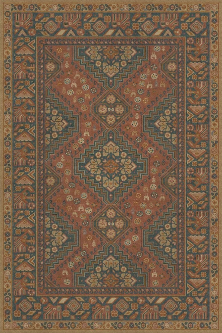 Biltmore Grand Estate Bachelors Wing vinyl floor cloth sizes 20x30, 24x36, 30x44, 38x56