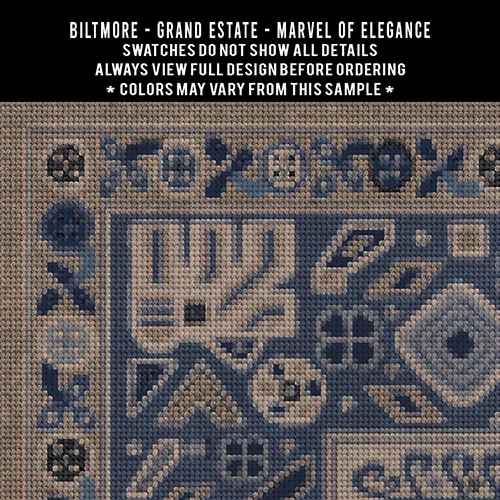 Biltmore Grand Estate Splendid Sculptor - vinyl floor cloth swatch sample