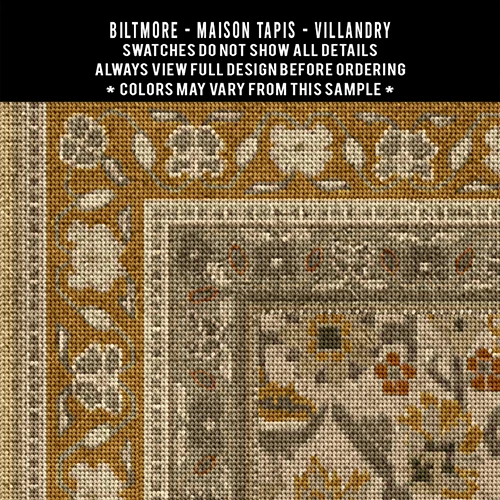 Biltmore Maison Tapis Villandry - vinyl floor cloth swatch sample 
