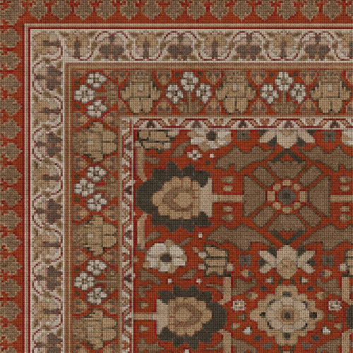 Biltmore Promenade A Global Journey - vinyl floor cloth detail