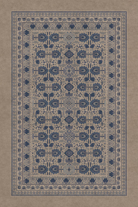 Biltmore Promenade Blue Ridge View - vinyl floor cloth sizes 20x30, 24x36, 38x56