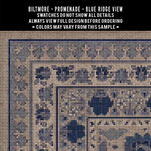 Biltmore Promenade Blue Ridge View - vinyl floor cloth swatch sample