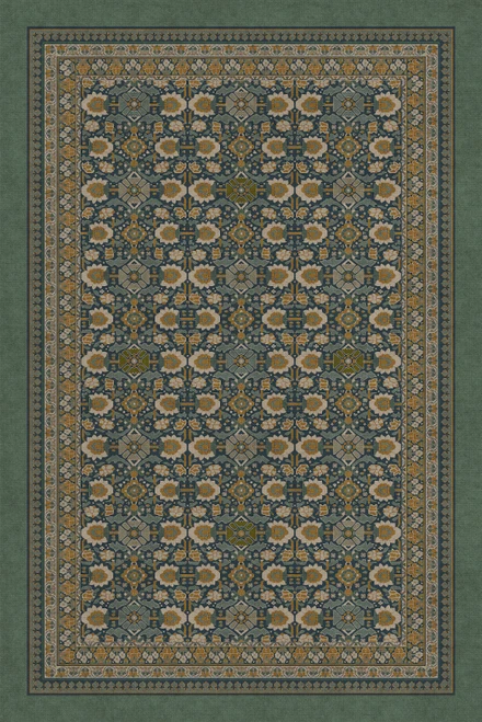 Biltmore Promenade Striking Flora - vinyl floor cloth sizes 52x76, 72x108
