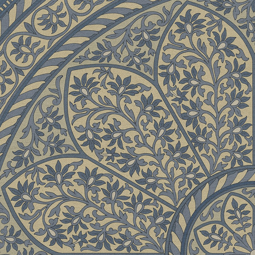 Biltmore Estate Tracery Porcelain Garden - round vinyl floor cloth all sizes 