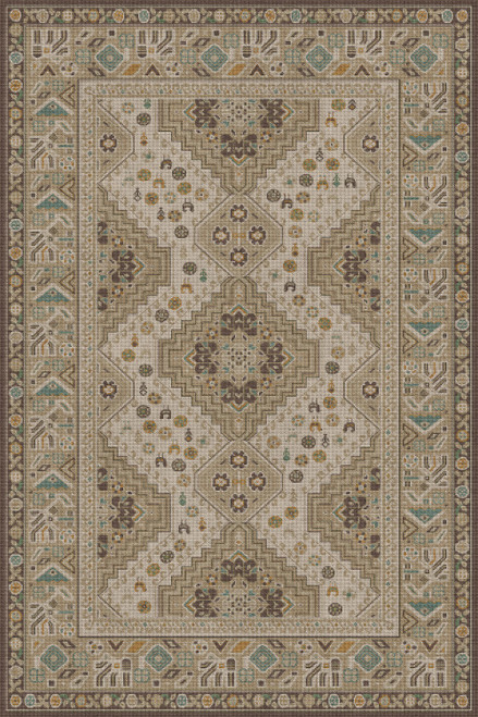 Grand Estate The Banquet Hall - vinyl floor cloth size 24x36