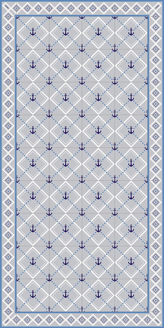 adama anchor vinyl floor mat rug