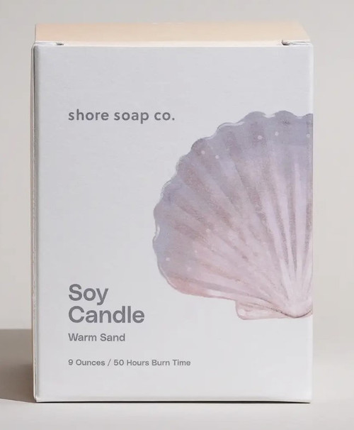 shore soap warm sand soy candle 