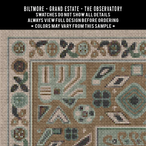 Biltmore Grand Estate The Observatory - vinyl floor cloth swatch 
