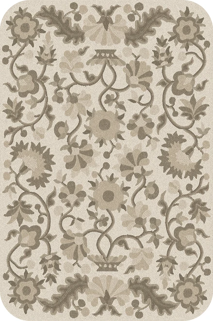 Parterre Euphoria- vinyl floor cloth sizes 20x30, 24x36, 30x44, 38x56, 52x76, 70x102