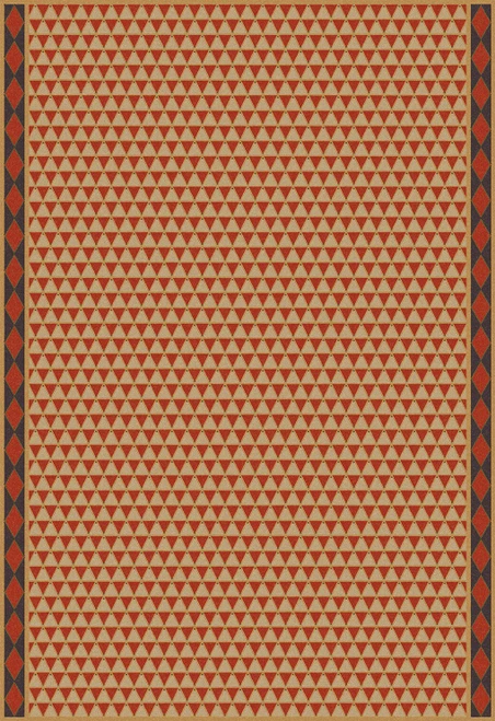 Triangular Cloaked in Daggers - vinyl floor cloth 70x102