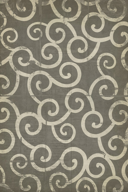 Classic Pattern 4 Captain Ahab (distressed)- vinyl floor cloth sizes 20x30, 24x36, 30x44, 38x56, 52x76, 70x102