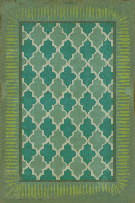 Classic Pattern 10 Aladdin - vinyl floor cloth sizes 20x30, 24x36, 30x44, 38x56, 52x76, 70x102
