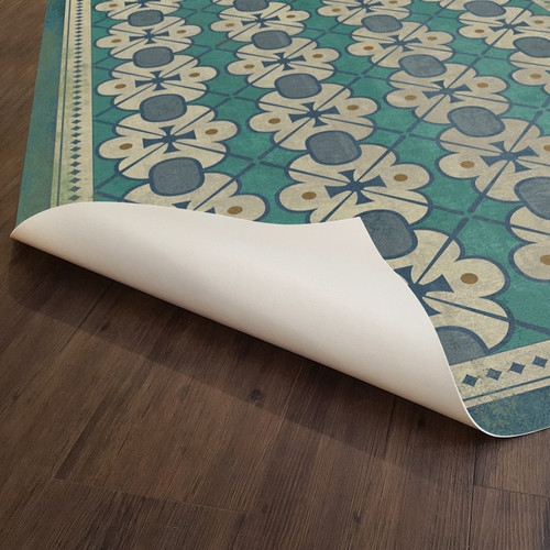 Classic Pattern 5 Mrs Hudson - vinyl floor cloth underside