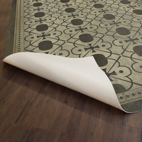 Classic Pattern 5 Holmes - vinyl floor cloth underside 