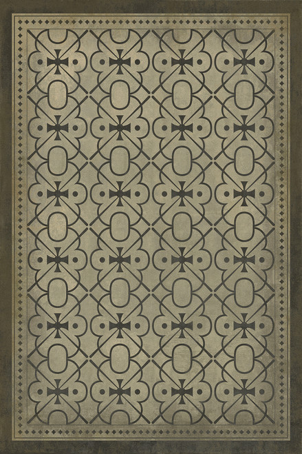 Classic Pattern 5 Watson - vinyl floor cloth sizes 20x30, 24x36, 30x44, 38x56, 52x76, 70x102