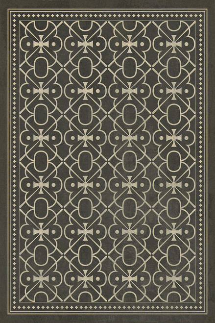 Classic Pattern 5 Moriarty - vinyl floor cloth sizes 20x30, 24x36, 30x44, 38x56, 52x76, 70x102