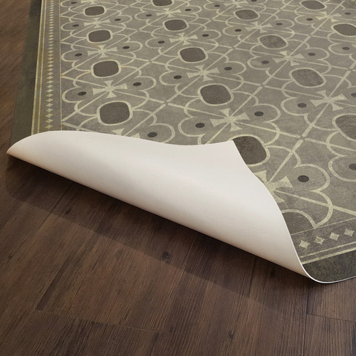 Classic Pattern 5 Baker Street - vinyl floor cloth underside 