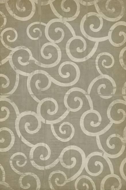 Classic Pattern 4 Moby Dick (distressed) - vinyl floor cloth sizes 20x30, 24x36, 30x44, 38x56, 52x76, 70x102