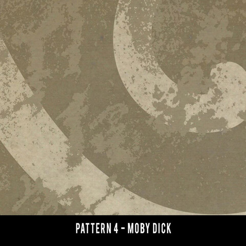 Classic Pattern 4 Moby Dick (distressed) - vinyl floor cloth swatch sample