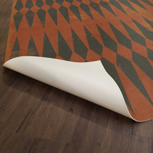 Classic Pattern 8 Venom - vinyl floor cloth underside 