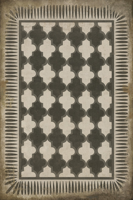 Classic Pattern 10 Open Sesame - vinyl floor cloth sizes 20x30, 24x36, 30x44, 38x56, 52x76, 70x102