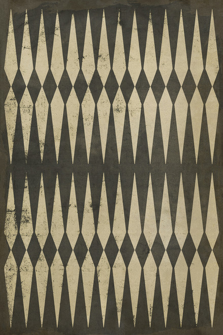 Classic Pattern 8 Backgammon - vinyl floor cloth sizes 23x30, 24x36, 30x44, 38x56, 52x76, 70x102