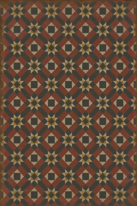 Classic Pattern 14 Great Expectations - vinyl floor cloth sizes 20x30, 24x36, 30x44, 38x56, 52x76, 70x102