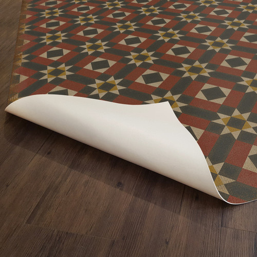 Classic Pattern 14 Great Expectations - vinyl floor cloth underside 