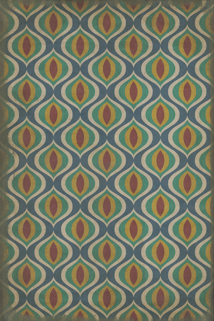 Classic Pattern 15 Constantinople - vinyl floor cloth sizes 20x30, 24x36, 30x44, 38x56, 52x76, 70x102