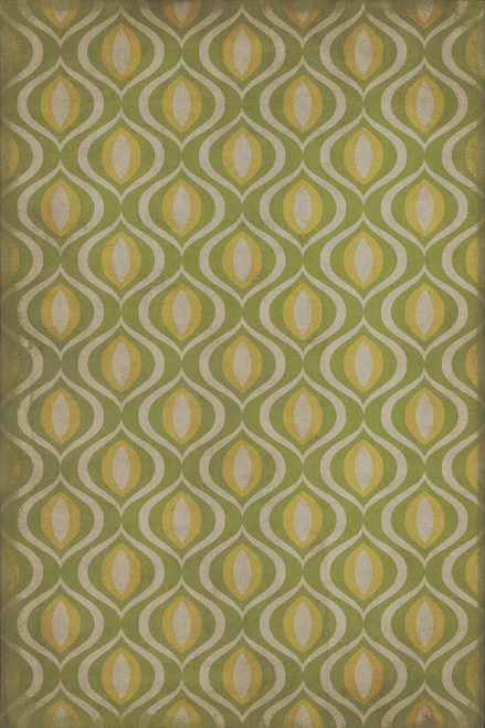 Classic Pattern 15 Eye of Newt - vinyl floor cloth sizes 20x30, 24x36, 30x44, 38x56, 52x76, 70x102